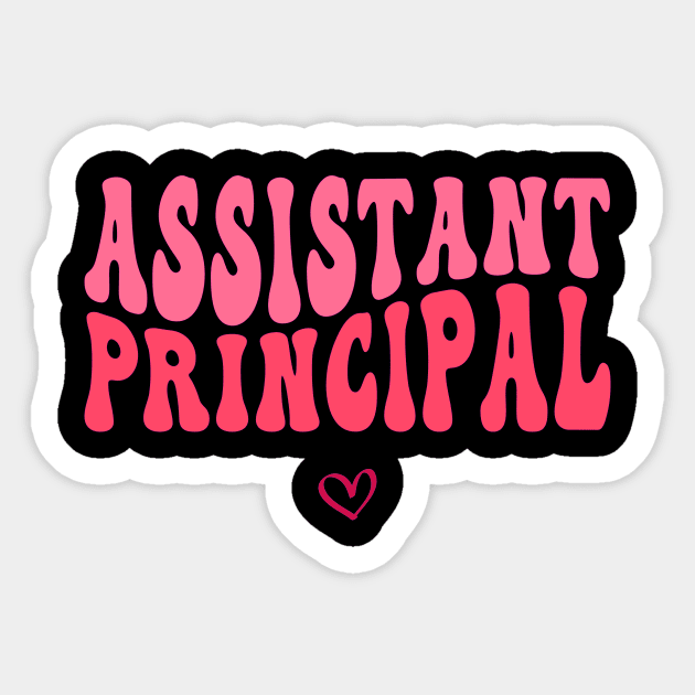 Groovy Assistant Principal Funny School Worker Assistant Sticker by Flow-designs